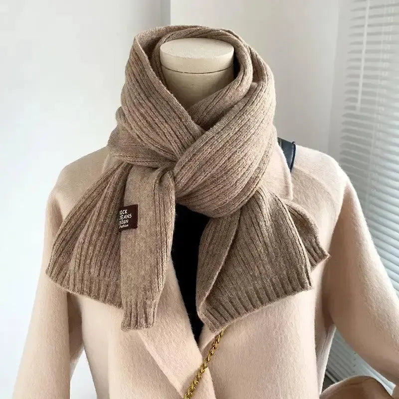 Decorative Cold Resistant Bib Solid Color Fashionable And-8