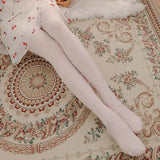 Double-layer Fleece-lined Black Silk Stockings Women-7