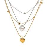 Elegant Heart Pendants in Gold and Silver-10