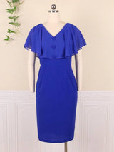 Elegant Plus-Size Blue Dresses for Women-2