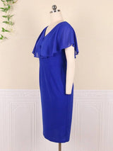 Elegant Plus-Size Blue Dresses for Women-3