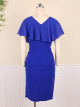 Elegant Plus-Size Blue Dresses for Women-4