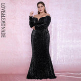 Elegant Plus-Size Sequin Gowns for Special Occasions-7