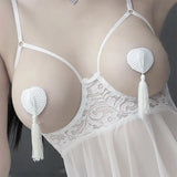LOVEMI - Erotic Lingerie Sexy Temptation Lace Tassel Nipple
