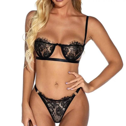 European And American Sexy Lingerie With Steel Ring-1