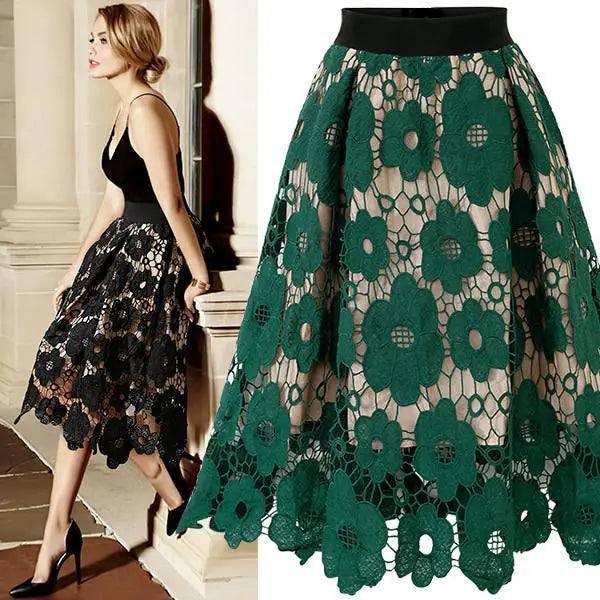 European And American Style Lace Skirt-2