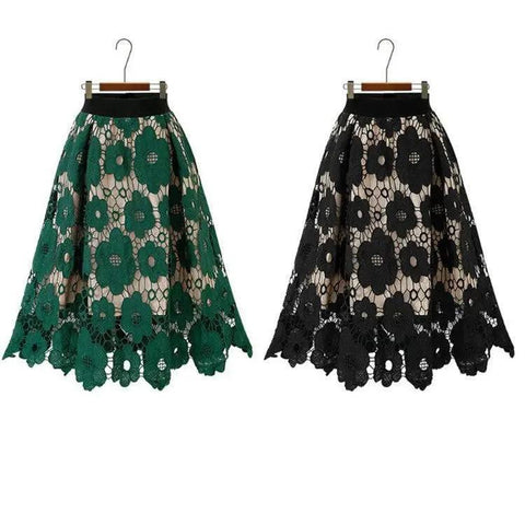 European And American Style Lace Skirt-5