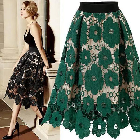 European And American Style Lace Skirt-7