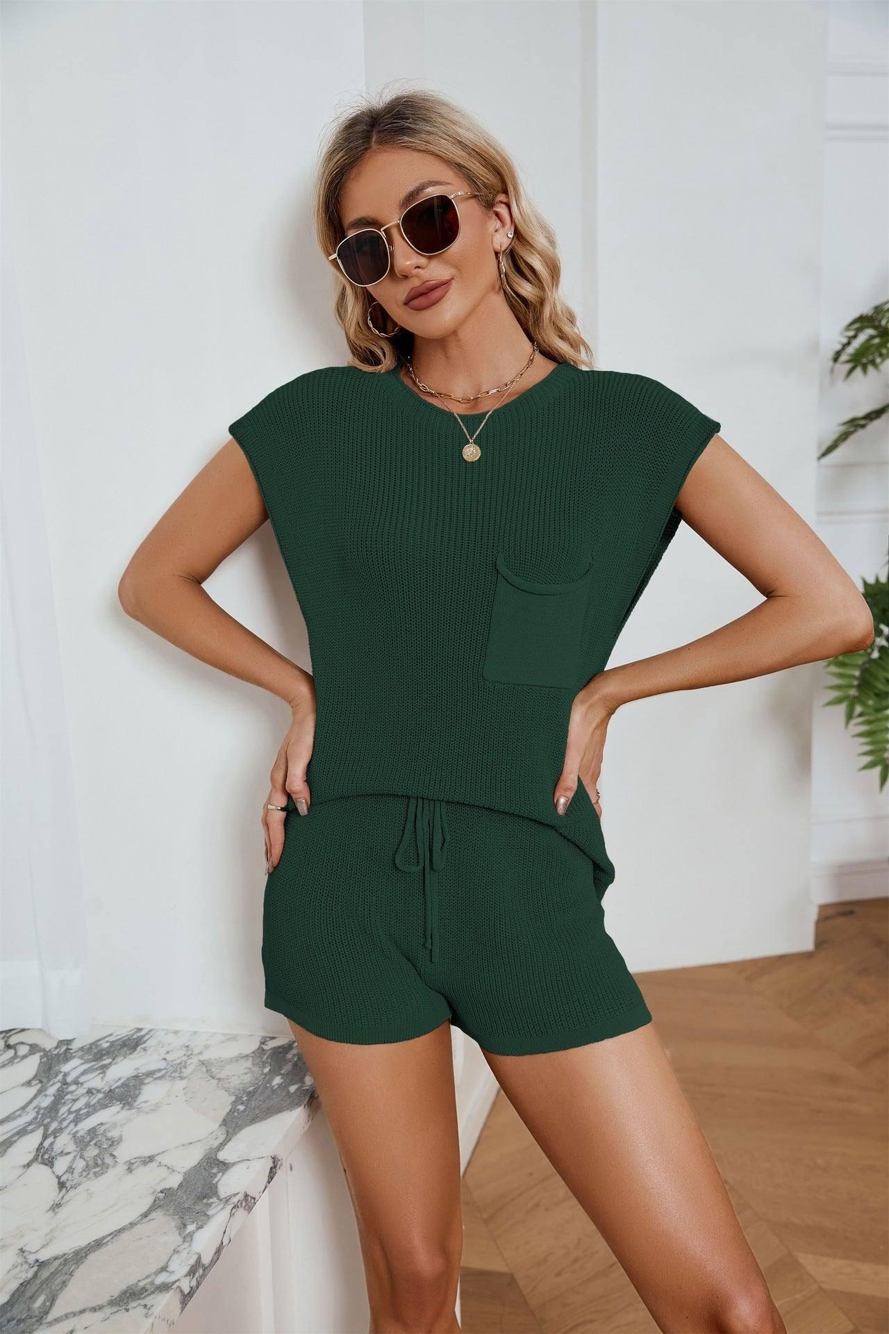 European And American Women's Clothing Loose Leisure Suit-Green-9