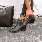 Explosive high-heeled thick-heeled Martin boots women-5