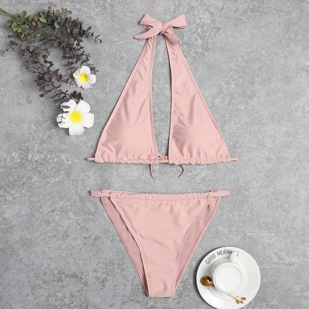 Fashion Bikini European And American Sexy Bikini Solid-3