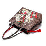 Fashion Classic Women's New Handbag Shopping and Shopping-Brown-3