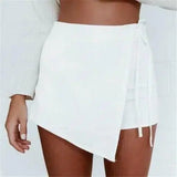 Fashion Lady Women Shorts Summer Hot Casual High-White-4