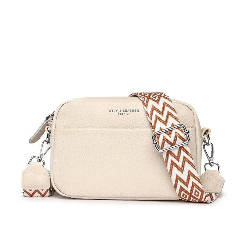 Fashion Shoulder Crossbody Bags With Rhombus Embroidered-Beige-12
