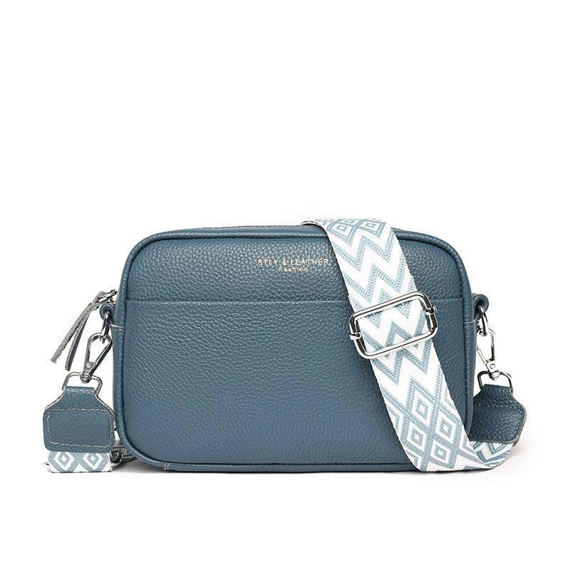 Fashion Shoulder Crossbody Bags With Rhombus Embroidered-Blue-14