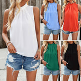 Fashion Sleeveless Top Summer Elegant Womens Clothing top LOVEMI    