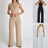 Fashion Women's New Solid Wide Leg Pants 0 LOVEMI    