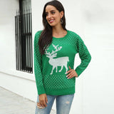 Fawn jacquard christmas sweater-3