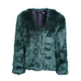 LOVEMI Fur coat Green / L Lovemi -  Simplee Winterjacke - Maria