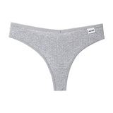 G-string Panties Cotton Women's Underwear Comfortable Casual-Fleckinggray-5