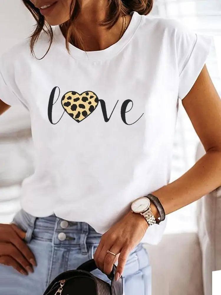 Graphic Love Print Tee-MGQ29374-1