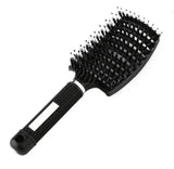 Hairbrush Anti Klit Brushy Haarborstel Women Detangler Hair-Black-86