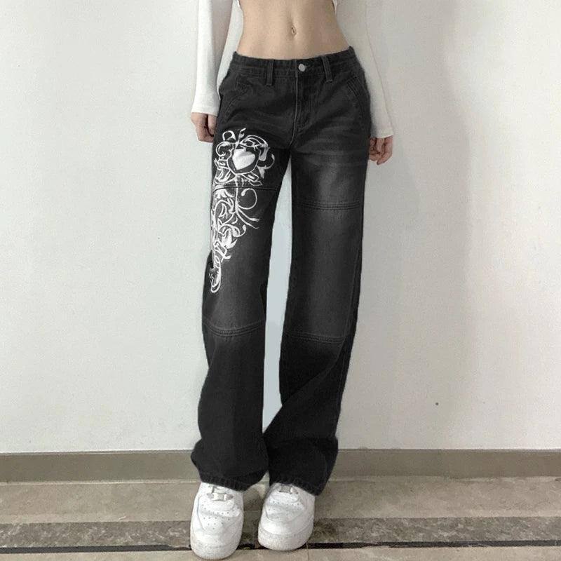 Harajuku Grunge Vintage Low Waisted Cargo Pants Aesthetics-B-3