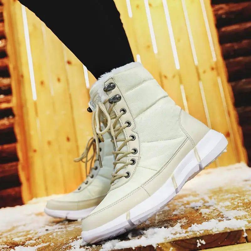 High-top Plus Velvet Padded Snow Boots Women-4