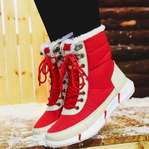 High-top Plus Velvet Padded Snow Boots Women-5