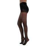 High waist tights slim stockings-Black-7