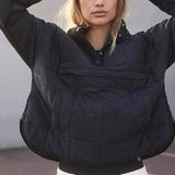 Hooded Cotton Coat Jacket Women-1