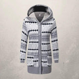 Hooded knitted cardigan-3