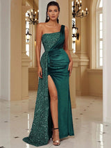 Host Single Strapless Evening Dress-Green-9