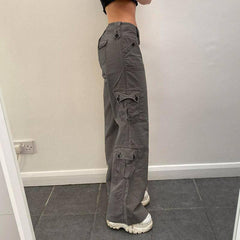 Hot Girl Fried Street Straight Casual Pants American Style-3