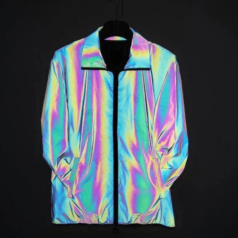 LOVEMI Jackets Black / S Lovemi -  Reflective lapel jacket