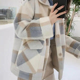 LOVEMI  Jackets Lovemi -  Hot Sale Ladies Fashion Wool Blend Faux Fur Coat