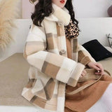 Lamb wool coat-Khaki-1