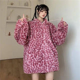 Lamb Wool Coat Women Thick Woolen Women-Pink-1