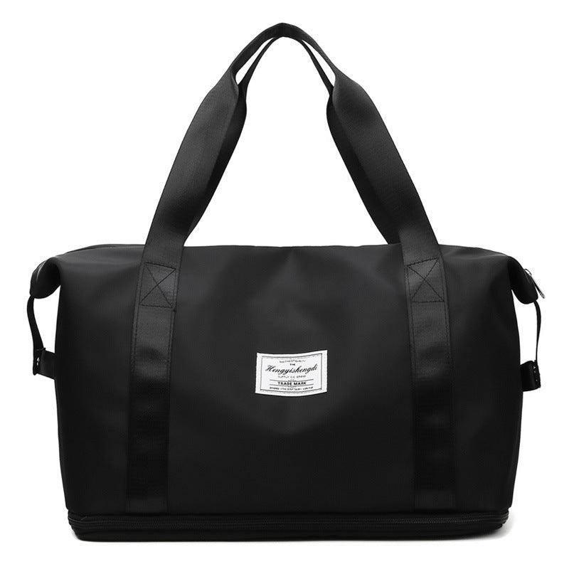 Large Capacity Travel Bag Fitness Gym Shoulder Bag For-Black-9