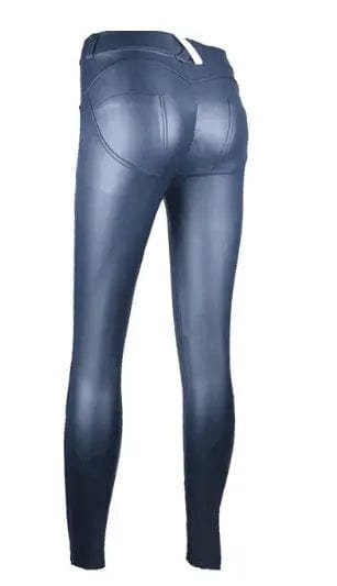 LOVEMI  Leggings Navy Blue / 3XL Lovemi -  Women's Peach Hip Color High Elastic Leather Pants