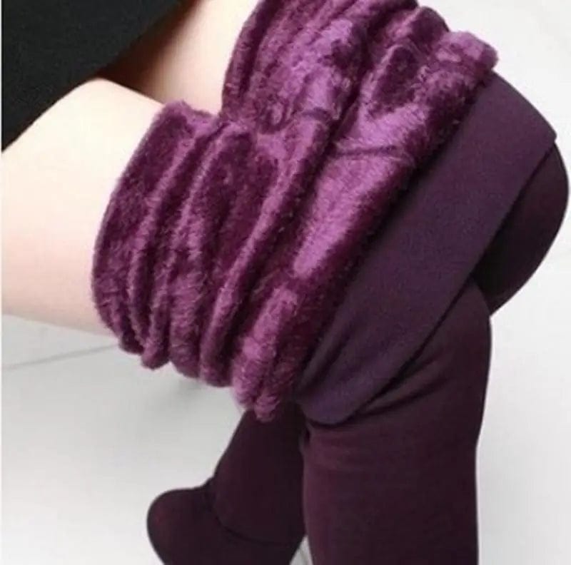 LOVEMI  Leggings Purple / 200g Lovemi -  Plus velvet pearl velvet warm leggings