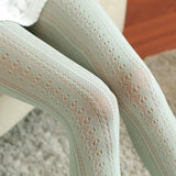 Lolita Lace Stockings Pantyhose-Light Green-2
