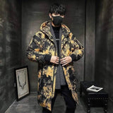 Lovemi -  Austin Letter Patches Long Style Padded Coat Down Jackets LOVEMI Yellow M 