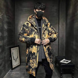 LOVEMI - Lovemi - Austin Letter Patches Long Style Padded Coat