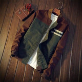 Lovemi -  Baseball collar casual men's jacket Outerwear & Jackets Men LOVEMI Coffee M 
