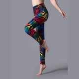 LOVEMI - Lovemi - Brushed Printed High Waist Pants Yoga Leggings