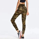 LOVEMI - Lovemi - Camouflage Slim Stretch Tight Yoga Pants Pencil