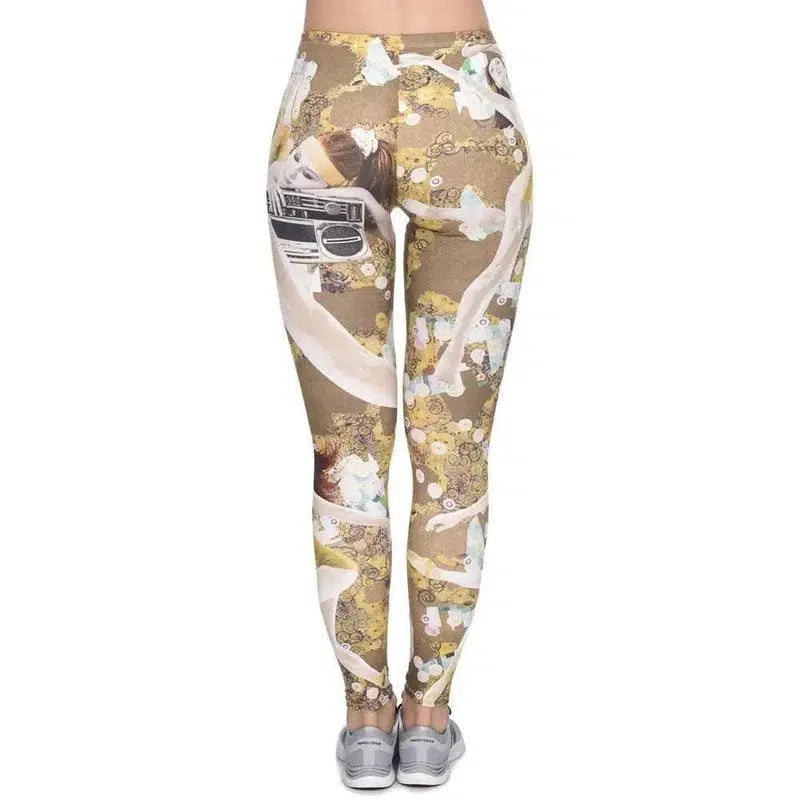 Cartoon character printed cropped pants-LGS 46236-2