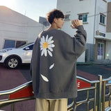 Lovemi -  Chrysanthemum sweater couple hip-hop coat Outerwear & Jackets Men LOVEMI   