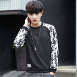 Lovemi -  Colorblock thin section long sleeve t-shirt Outerwear & Jackets Men LOVEMI Black M 